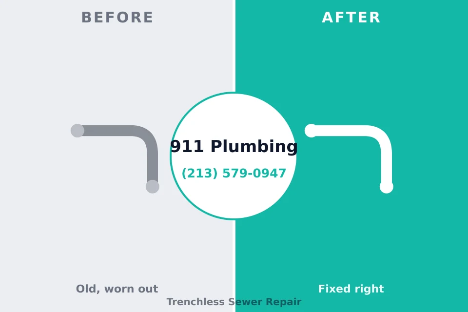 Before and after: plumbing repair Seaside Park, NJ
